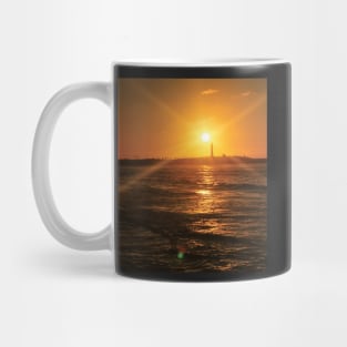 sunset on the ocean Mug